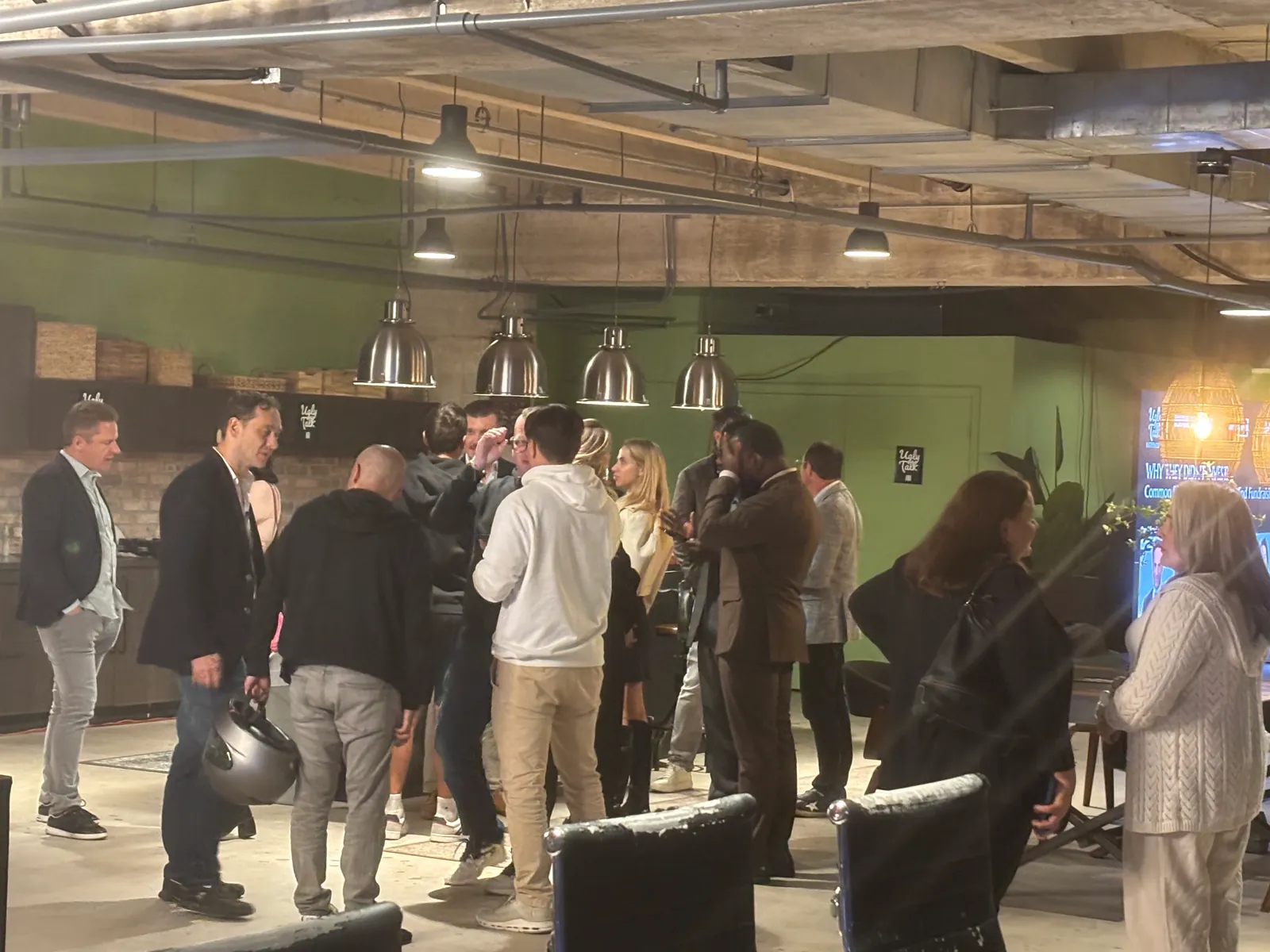 Founders in an intimate Ugly Talk room in Miami