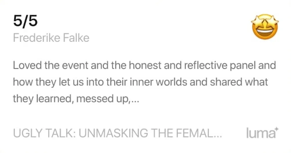 5/5 Ugly Talk review — New York